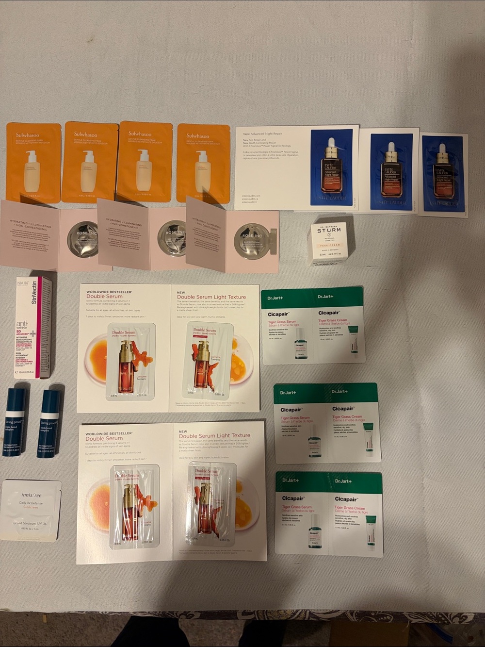 25 skin care samples